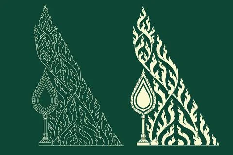 Khmer Art Elements, Vector illustrator design Stock Illustration