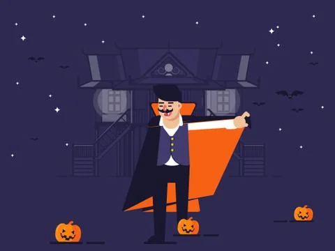 Khmer - Halloween Vampire Stock Illustration