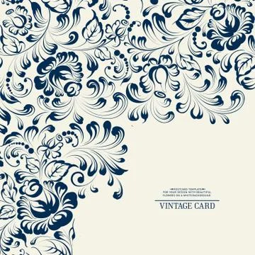 Khohloma style floral pattern. Stock Illustration