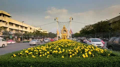 Khok Wua intersection in Bangkok Stock Footage 20529143