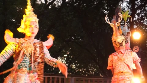 Khon performance Stock Footage 274735558