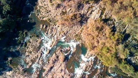 Khone Falls aerial view Video stock 123987348