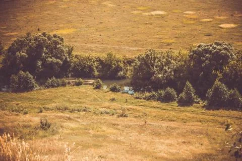 The Khoper river. Stock Photos