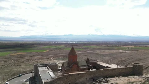Khor Virap Monastery, 4K drone footage Stock Footage 274469695