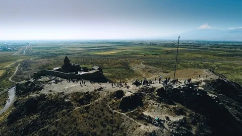 Khor Virap Monastery- Armenia Stock Footage 102011971
