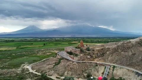 Khor Virap Monastery: Mount Ararat View Stock Footage 265143909
