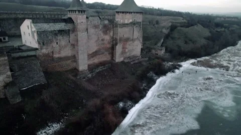 Khotyn fortress Stock Footage 147453438