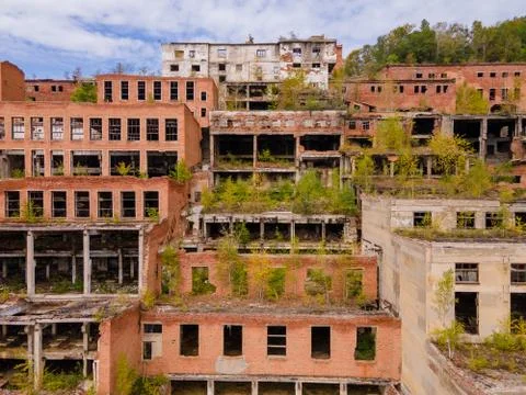 Khrustalnensky ore mining and processing plant Stock Photos