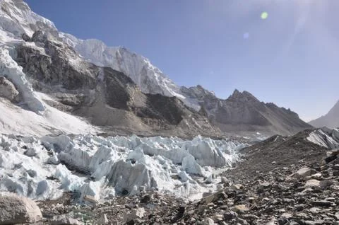 Khumbu Icefall 2 Foto stock