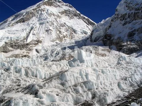 Khumbu icefall Stock Photos
