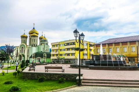 Khust Independence Square 03 Stock Photos