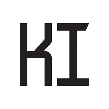 Ki initial letter vector logo icon Stock Illustration