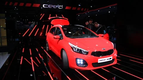 KIA ceed sw at the IAA 2015 Stockbeeldmateriaal 55046384