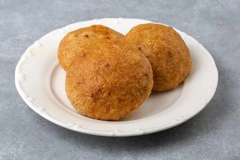 Kibbeh is a popular dish in Middle Eastern cuisine (Turkish name; icli koft.. Stock Photos