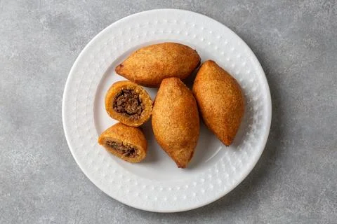 Kibbeh is a popular dish in Middle Eastern cuisine (Turkish name; icli kofte) Stock Photos