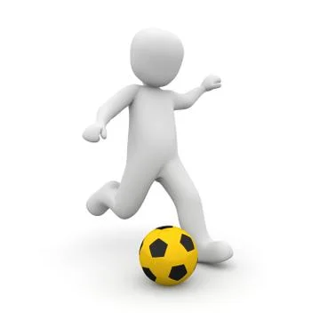 Kick black Stock Illustration