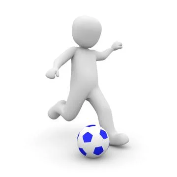 Kick blue Stock Illustration