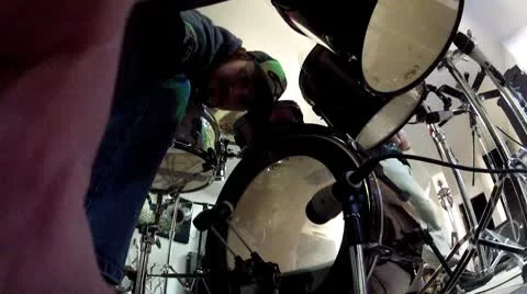 Kick Drum on a Drum Set.MP4 Stock Footage 10725728