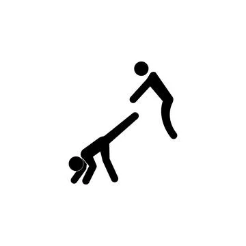 Kick icon. Elements of fighting icon. Premium quality graphic design icon Ilustración de archivo