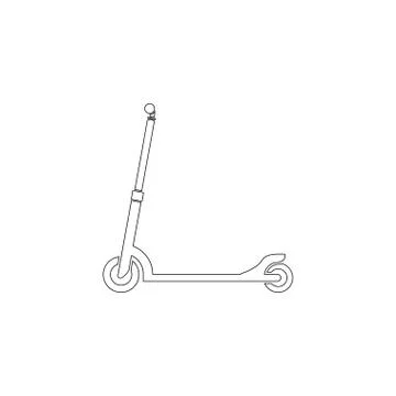 Kick Scooter. flat vector icon Stock Illustration