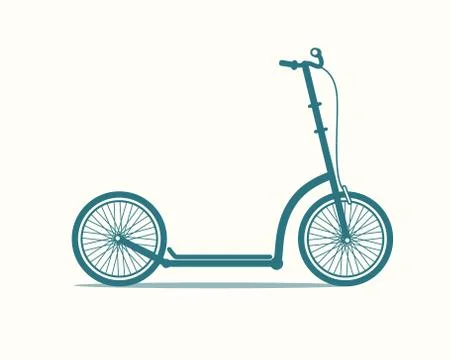 Kick scooter icon Stock Illustration