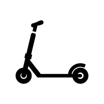 Kick scooter icon simple flat vector illustration Stock Illustration