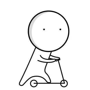 Kick scooter Stock Illustration