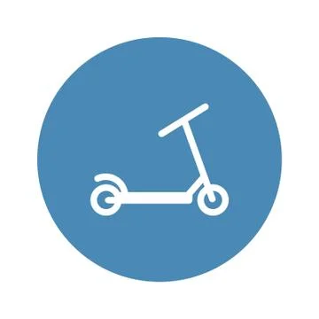 Kick scooter simple icon vector Stock-Illustration