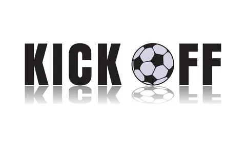 Kick off text effect creative design Stock Illustration