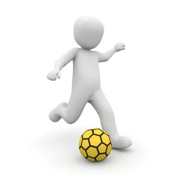 Kick yellow Stock Illustration
