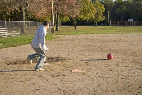 Kickball Game Stock Photos