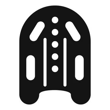 Kickboard float icon for swimming lessons Stockillustratie