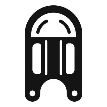 Kickboard icon representing swimming training and watersports 스톡 일러스트