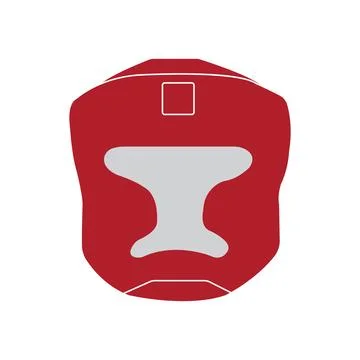 Kickboxing helmet Stock Illustration