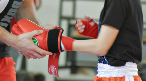 Kickboxing Prepare For Battle 01 Stock Footage 46210726
