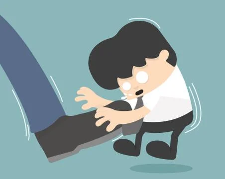 Kicked Out Stock Illustration