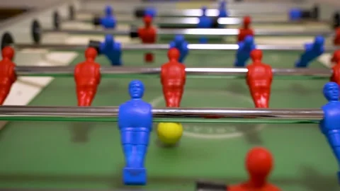 Kicker game, focus on the little man. 4k video 스톡 동영상 267191205