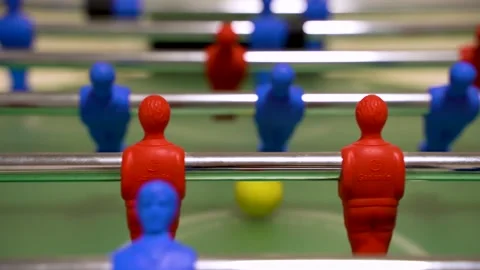 Kicker game, focus on the little man. 4k video Stock Footage 267191741