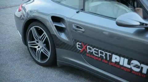 Kickstart of a Porsche GT3 Stock Footage 20689879
