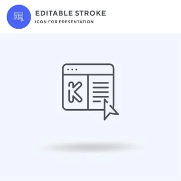 Kickstarter icon vector, filled flat sign, solid pictogram isolated on white Stockillustratie