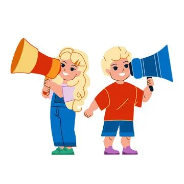 Kid announce vector Stock Illustration