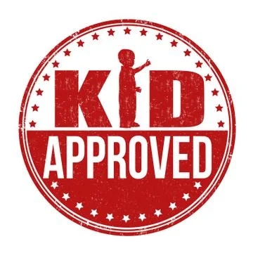 Kid approved stamp Stock Illustration