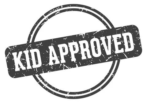 Kid approved stamp Stock Illustration