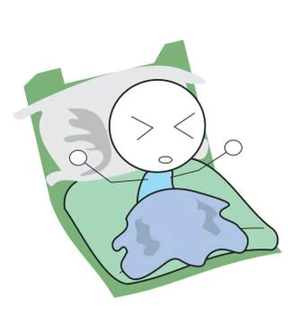 Kid awaken Stock Illustration