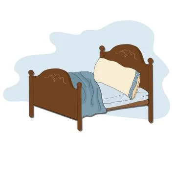 Kid bed Stock Illustration