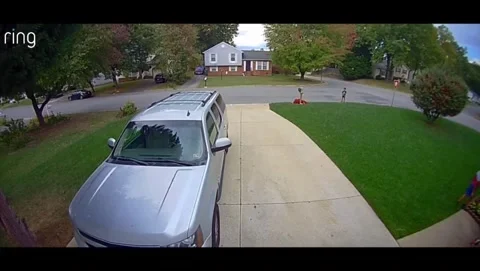 Kid Bites the Dust During Ding Dong Ditch Escape, Glen Allen - 16 Oct 2021 Stock Footage 205394538