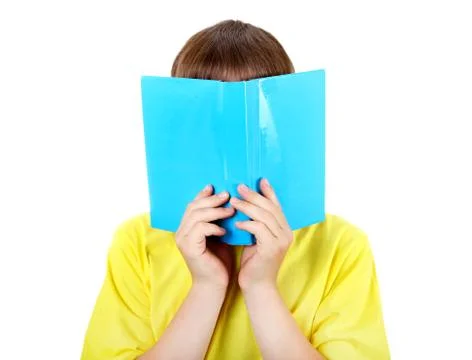 Kid with the Book Stock Photos