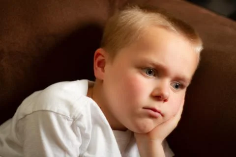 Kid is bored Stock Photos