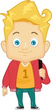 Kid BoyJock 스톡 일러스트