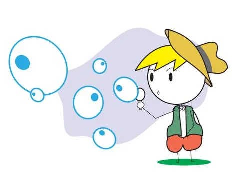 Kid bubble Stock Illustration